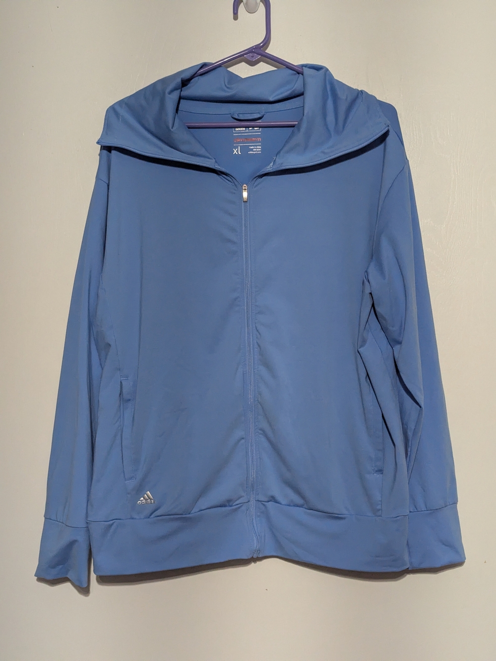 Adidas Women’s Light Blue Full-Zip Jacket